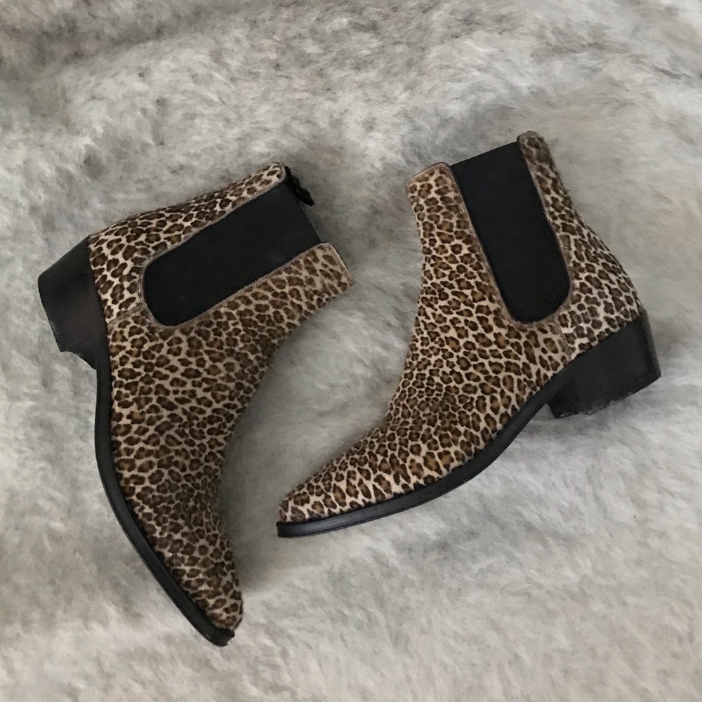 Celine calf hair boots
